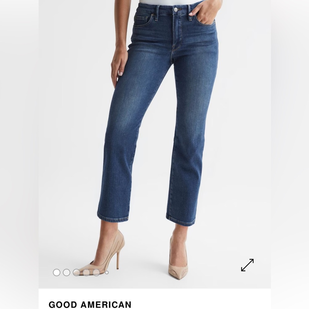 Good American mini boot cut Jeans